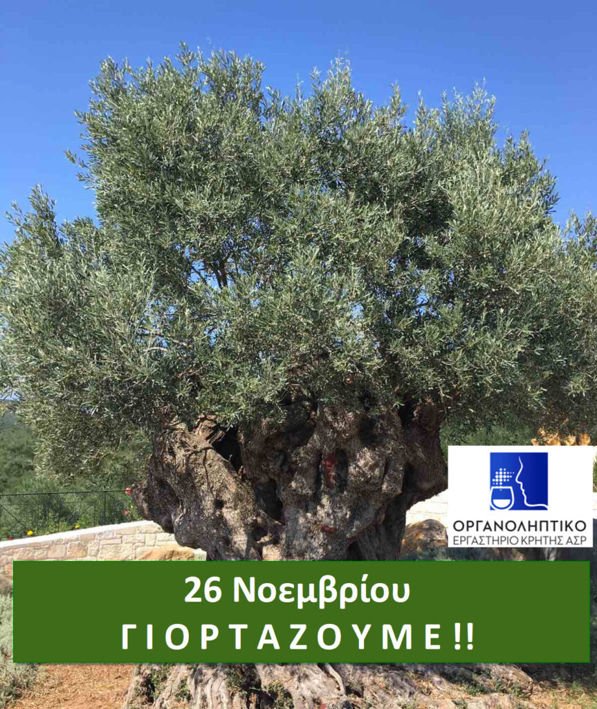 26 Νοεμβρίου, Εορτασμός Παγκόσμιας Ημέρας Ελιάς και Ελαιολάδου εορτασμός ημέρας ελιάς και ελαιολαδου